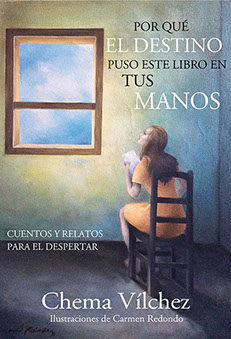 Ilustraciones de Carmen Redondo para el libro: Por qué el destino puso este libro en tus manos. Cuentos y relatos" de Chema Vílchez